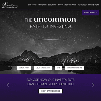 Arrow Capital Website Thumbnail